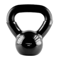 Gantera 6 kg (fonta/vinil) HMS KNV 17-64-061 black (13624)