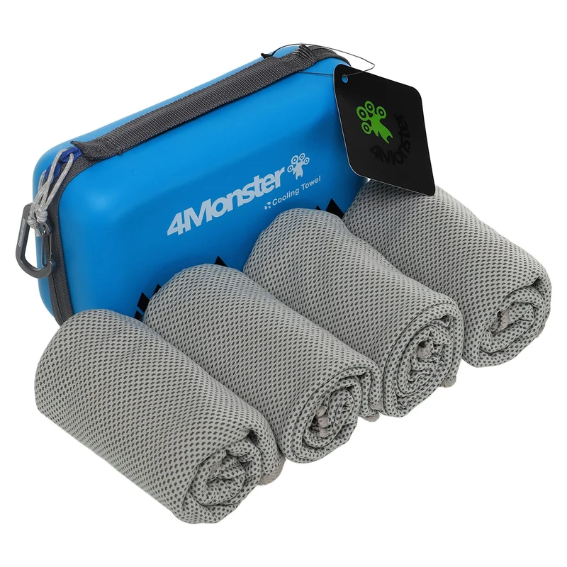Полотенце спортивное охлаждающее, набор (4 шт.) из микрофибры 100x30 см 4Monster B-ECT (12333) 2