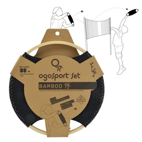 Joc pt copii "OgoSport Set Bamboo" (2 discuri + 1 minge) d=30 cm Donic Schildkrot 970196 (13828)