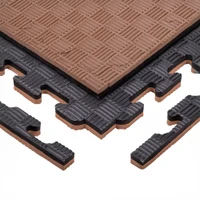 Татами мат Eva Puzzle 1x1 м, 2 см, 80 кг/м3 inSPORTline Sazegul 25874-5 black/brown (14016)
