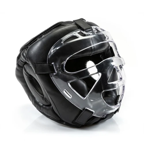 Шлем боксерский кожаный с маской S Yakimasport 100348 (14071)