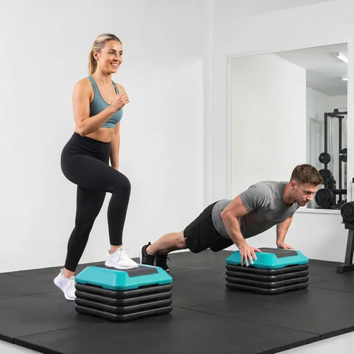 Step aerobic (max. 150 kg) 41x41 cm, h=10/15/20/25/30 cm AS010 (14122)