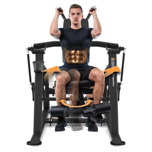 Aparat pt abdomen cu incarcare pe discuri (max. 180 kg) inSPORTline Velocer IN31284
