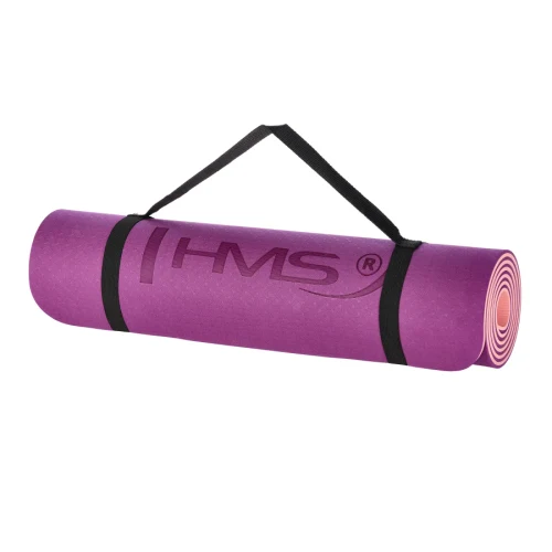 Коврик для йоги 182х61х0.8 см, TPE HMS YM10 17-44-221 violet (14204)