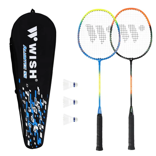 Set badminton (2 palete + 3 fluturasi + husa) Wish 55K 14-20-010 (14245)