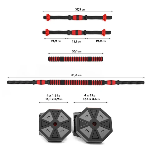 Gantera reglabila (2x8 kg / 1x16 kg) HMS SGC15 17-57-033 (14253)
