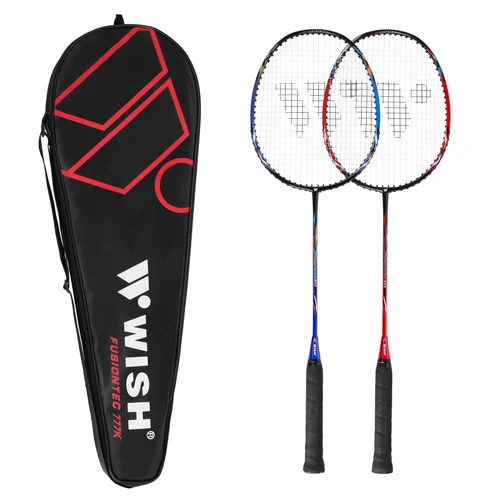 Paleta badminton (2 buc.) + husa Wish Fusiontec 777K 14-20-070 (14247)