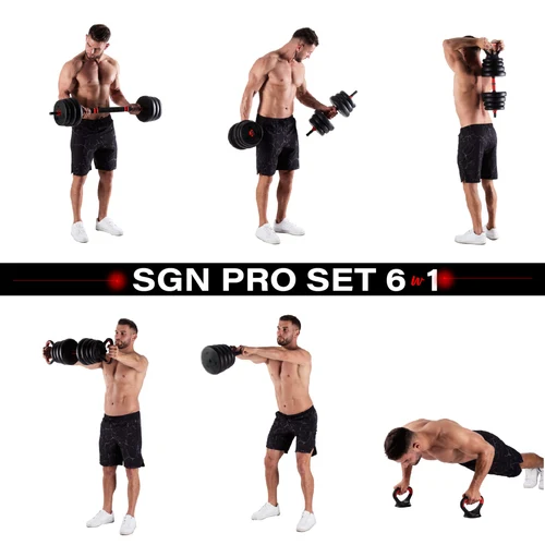 Set gantera 6-in-1 20 kg HMS SGN120 17-57-068 (14254)