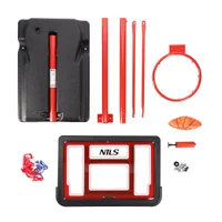 Stand baschet + panou cu inel si plasa + minge cu pompa h=147–197 cm Nils ZDK881A 10-20-007 (14257) 4