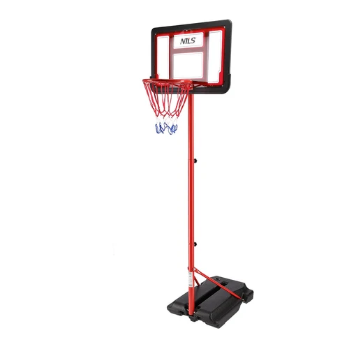 Stand baschet + panou cu inel si plasa + minge cu pompa h=147–197 cm Nils ZDK881A 10-20-007 (14257)