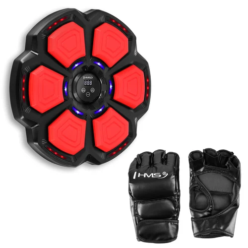 Боксерский тренажер электронный + перчатки MMA 12 oz HMS TB30 17-44-376 (14264)