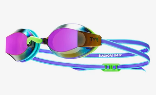 Очки для плавания детские Junior BlackOps 140 EV Mirrored Racing Googgles LGBKOPMJ TYR (14178)