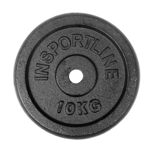 Диск из металла 10 кг, d=30 мм inSPORTline Castblack 745 (12097)