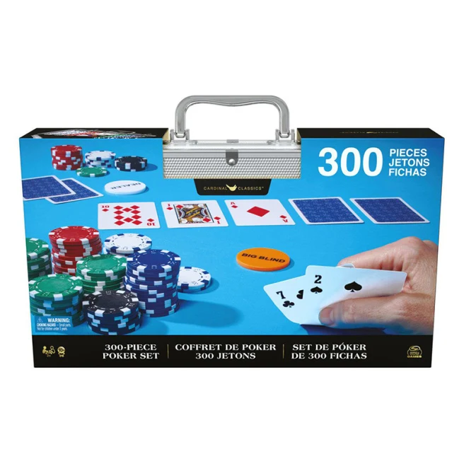 Joc de masa "Poker" (300 jetoane, servieta aluminiu) 58832 (12224) 2