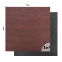 Covor de protectie 100x100x1.5 cm inSPORTline Luxteko Flat 29851-1 wood (13443) 2