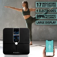 Cantar electronic de podea (max. 180 kg) inSPORTline Syncale 100 30432-1 black (13450) 3