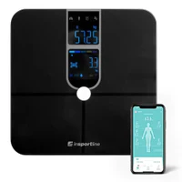 Cantar electronic de podea (max. 180 kg) inSPORTline Syncale 100 30432-1 black (13450)