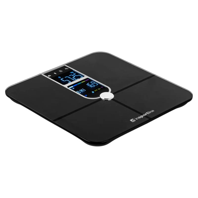 Cantar electronic de podea (max. 180 kg) inSPORTline Syncale 100 30432-1 black (13450) 2