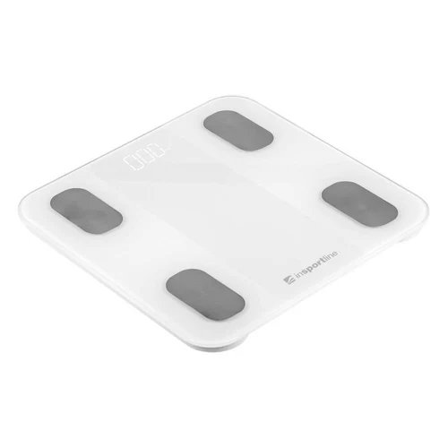 Cantar electronic de podea (max. 180 kg) inSPORTline Syncale 20 30430-2 white (13449)
