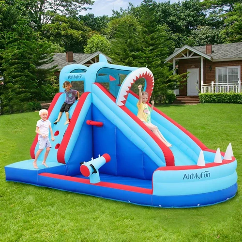Надувной игровой комплекс (макс. 135 кг) AirMyFun Shark inSPORTline IN83046