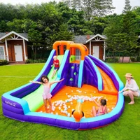 Castel gonflabil (max. 135 kg) AirMyFun Double Slide inSPORTline IN83006