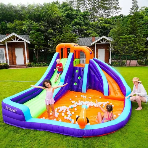 Надувной игровой комплекс (макс. 135 кг) AirMyFun Double Slide inSPORTline IN83006