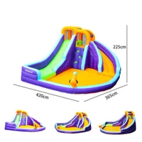 Castel gonflabil (max. 135 kg) AirMyFun Double Slide inSPORTline IN83006 3
