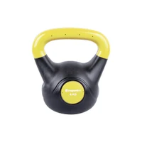Gantera 6 kg (ciment/vinil) inSPORTline Vin-Bell Dark IN10735 yellow/black