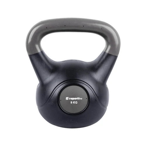Гиря 9 кг (цемент/винил) inSPORTline Vin-Bell Dark IN10758 grey/black