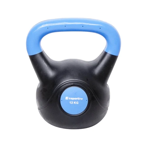 Gantera 12 kg (ciment/vinil) inSPORTline Vin-Bell Dark 10740 blue/black (14294)