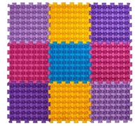 Массажный коврик для ног / Ортопазл "Лотос" (9 шт.) Ortek 09534 (13492)