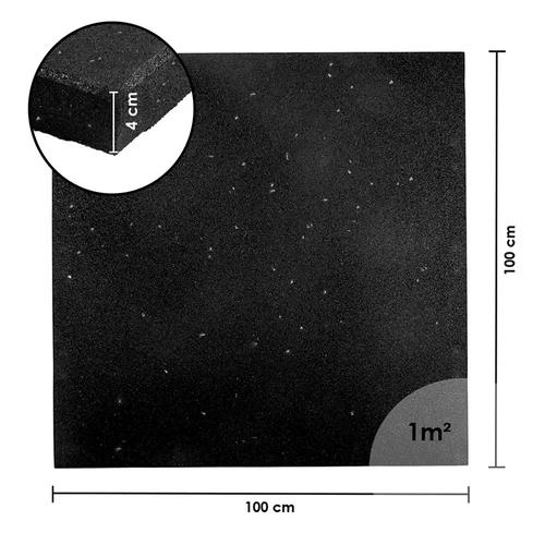 Covor de protectie 100x100x4 cm inSPORTline Proteko Plus Dot IN29491