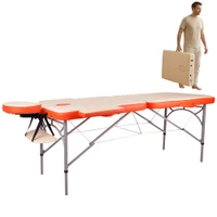 Массажный стол алюминиевый (макс. 250 кг) inSPORTline Tamati IN9410-1 orange