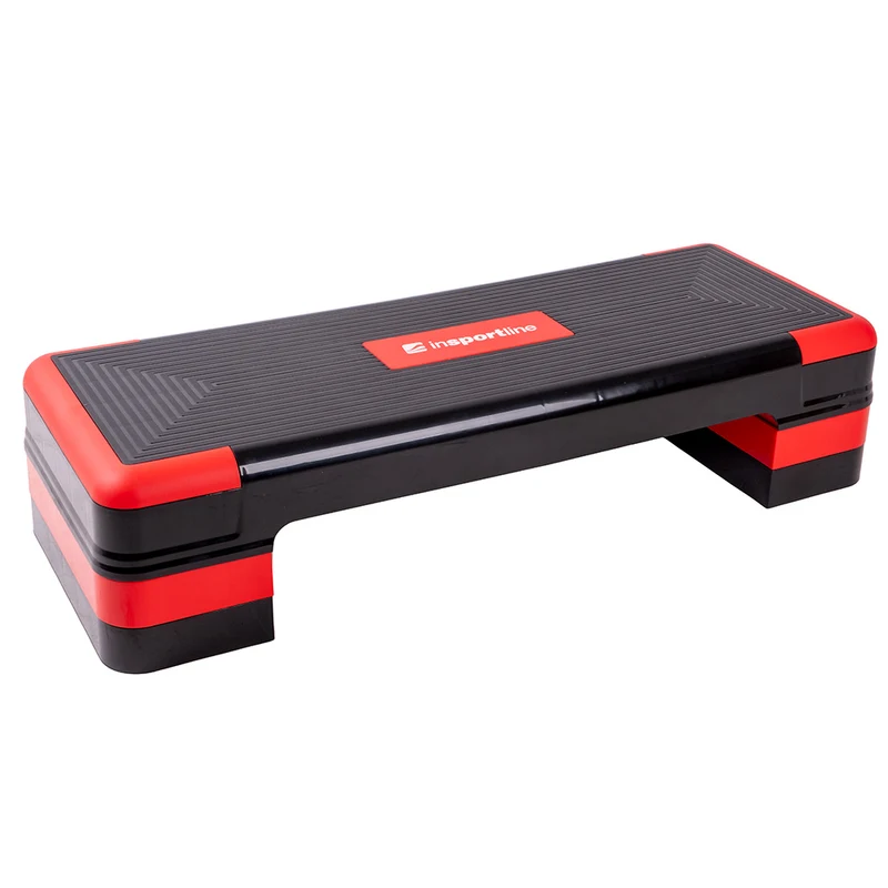 Step aerobic (max. 200 kg) 88х32 cm, h=10/15/20 cm inSPORTline AS250 25842 black-red (13525) 2