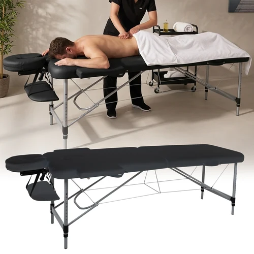 Массажный стол алюминиевый (макс. 250 кг) inSPORTline Morrani IN30702-1 black