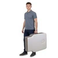 Массажный стол алюминиевый (макс. 250 кг) inSPORTline Kiyora IN30704-1 white grey 10
