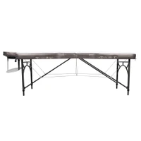Массажный стол алюминиевый (макс. 250 кг) inSPORTline Kiyora IN30704-1 white grey 3