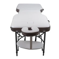 Массажный стол алюминиевый (макс. 250 кг) inSPORTline Kiyora IN30704-1 white grey 4