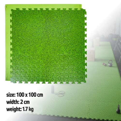 Covor de protectie 100x100x2 cm inSPORTline Zemalpro IN30776-1 grass