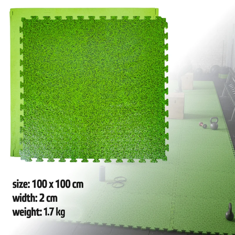Covor de protectie 100x100x2 cm inSPORTline Zemalpro IN30776-1 grass 2