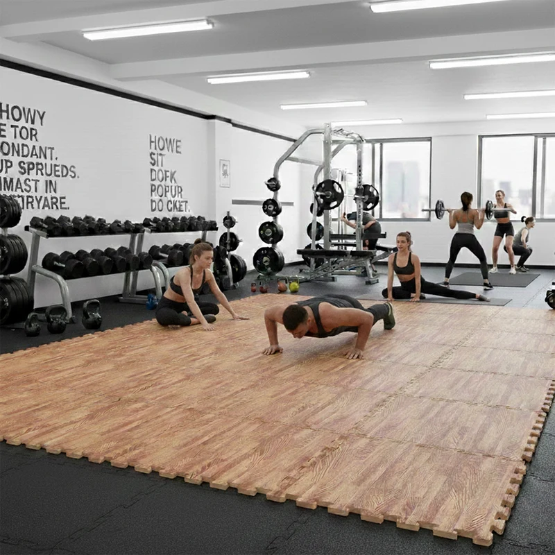 Защитный ковер 100x100x2 см inSPORTline Zemalpro IN30776-2 wood 5