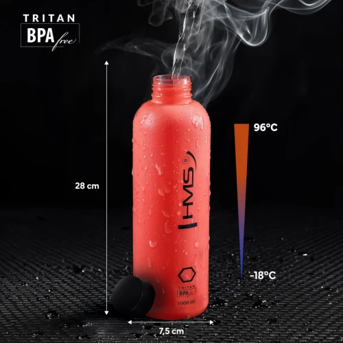 Sticla pt apa 1000 ml HMS Tritan NCD61 15-02-054 red (13610)