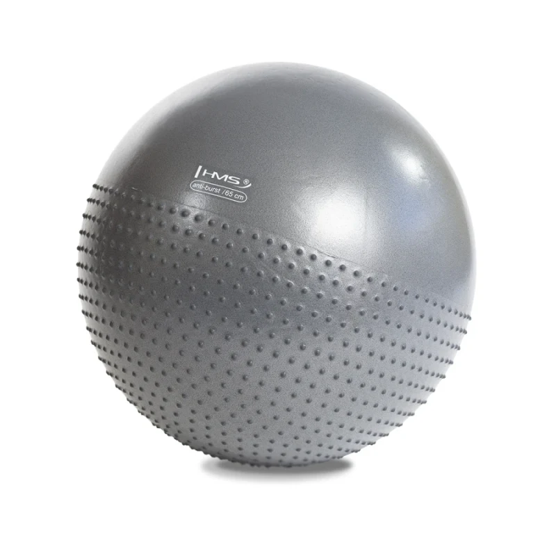 Minge gimnastica masaj cu pompa (max. 250 kg) d=65 cm HMS YB03 17-42-185 grey (13630) 2