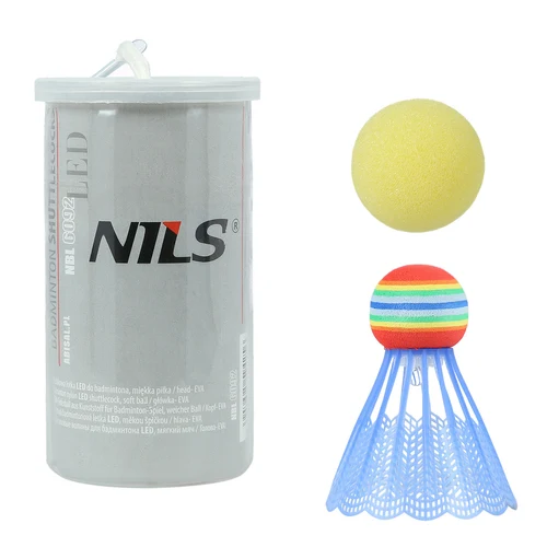Воланчик для бадминтона LED + мячик Nils NBL6092 14-30-108 (14376)