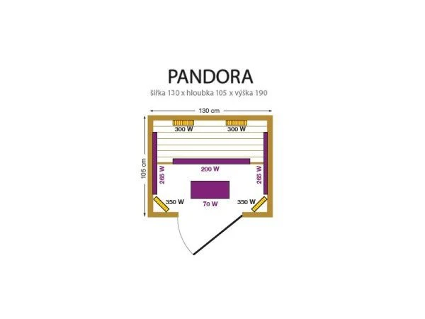 Sauna cu infrarosu "Pandora" 3EXX0516 14