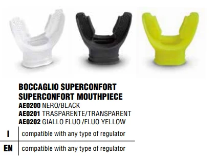 Fixator gura AE 0202 Giallo Fluo BestDivers/Beuchat (3992) 2