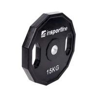 Диск из металла обрезиненный с ручками 15 кг, d=30 мм inSPORTline Ruberton 15892 (5209) 2