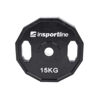 Диск из металла обрезиненный с ручками 15 кг, d=30 мм inSPORTline Ruberton 15892 (5209)