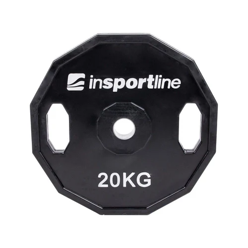 Диск из металла обрезиненный с ручками 20 кг, d=30 мм inSPORTline Ruberton 15893 (5210)