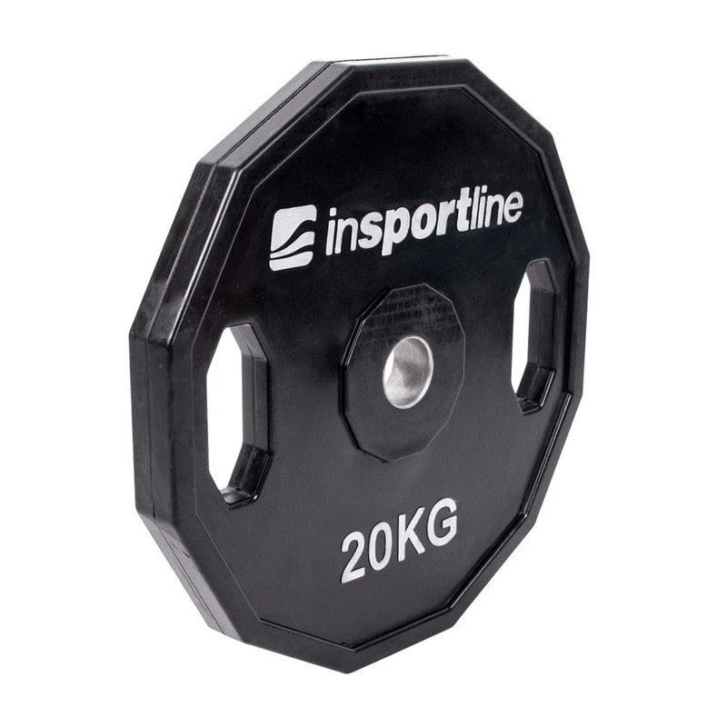 Диск из металла обрезиненный с ручками 20 кг, d=30 мм inSPORTline Ruberton 15893 (5210) 2